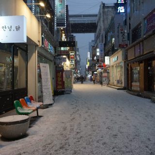 snowy first day of 2021 in korea